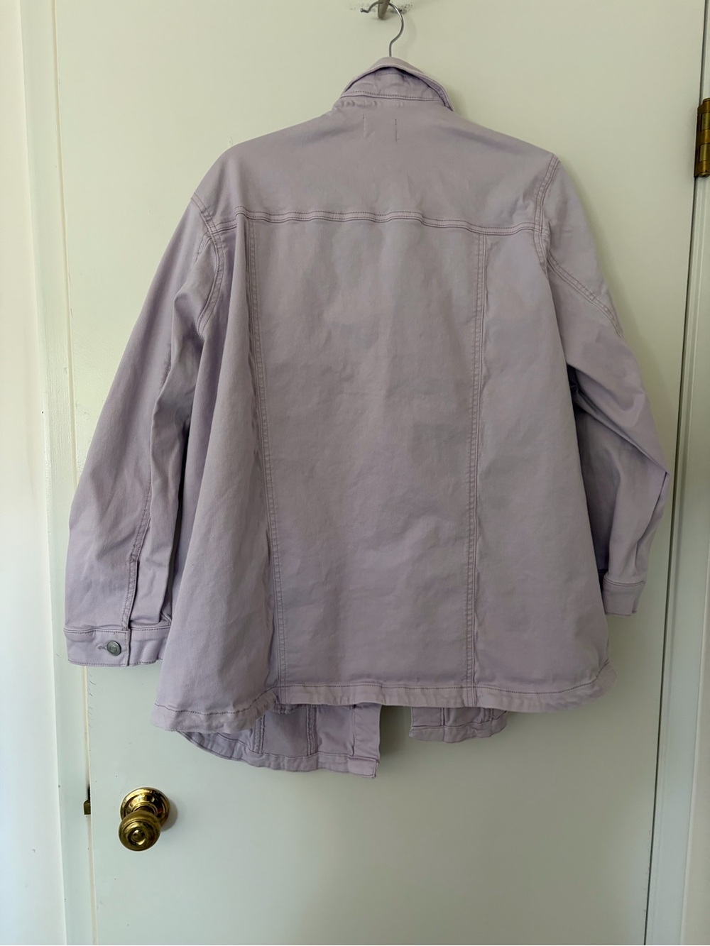 Addition Elle Light Lavender Jean Jacket - Picture 3 of 3